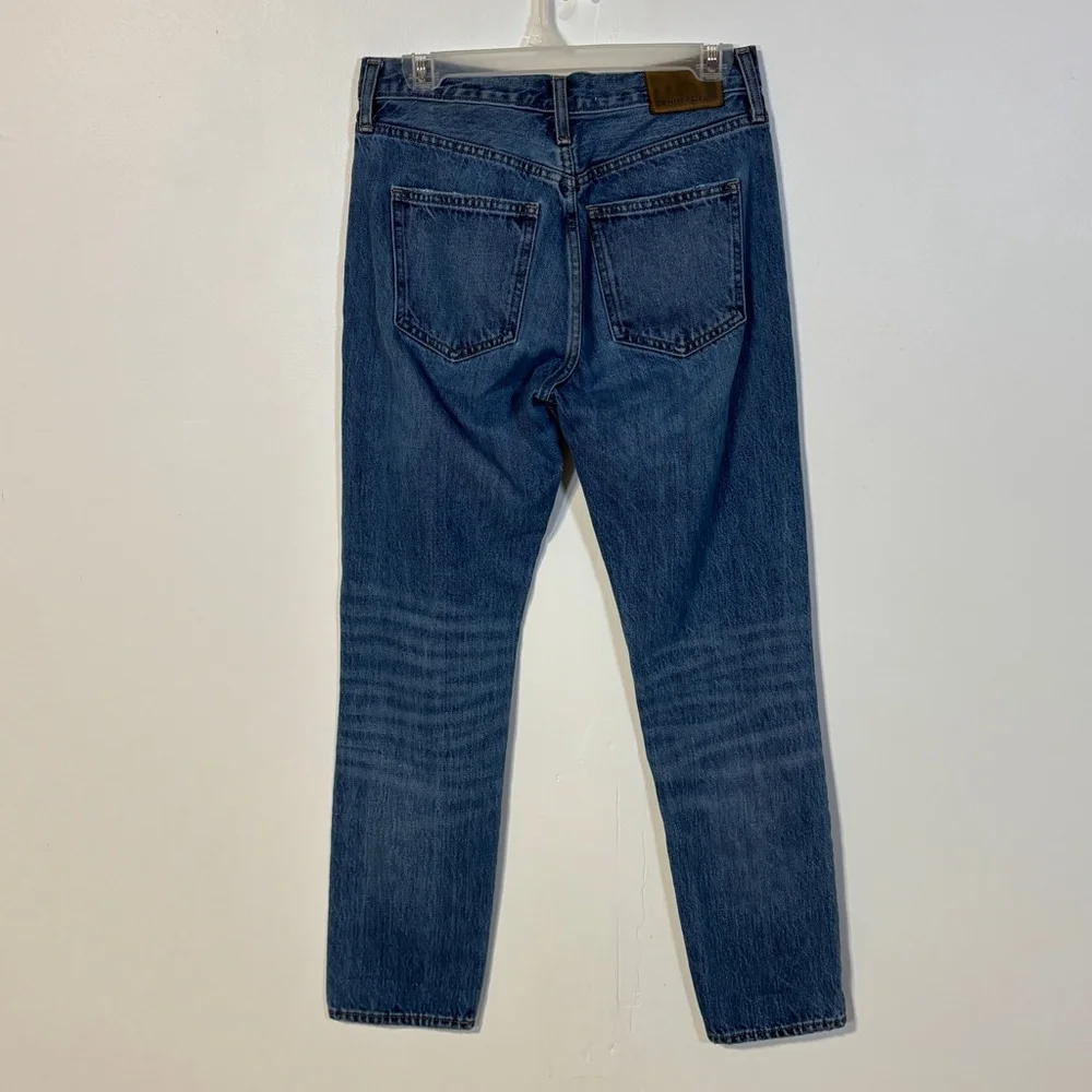 Denim Forum The Ex Boyfriend Blue Jeans Women’s Size 25 Button Fly Ankle